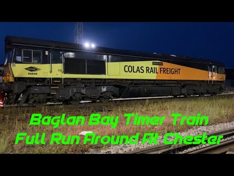 Stranger on the Baglan Timber Train. Colas 66849 *Wylam Dilly* Full Run Around at Chester 16.5.2023