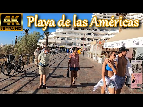 TENERIFE | That is Playa de las Américas on 2 January 2022 [Busy Day 🌞] | Walking Tour [4K]