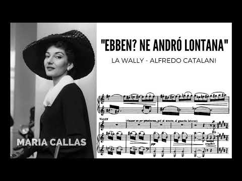 "Ebben? Ne andró lontana" La Wally - Maria Callas (with score!) HD 1080p