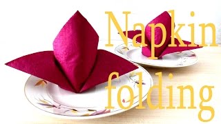 How to fold a Napkin Flower (Lily)? Folding Napkins easy