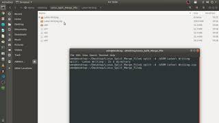 Linux file split and merge