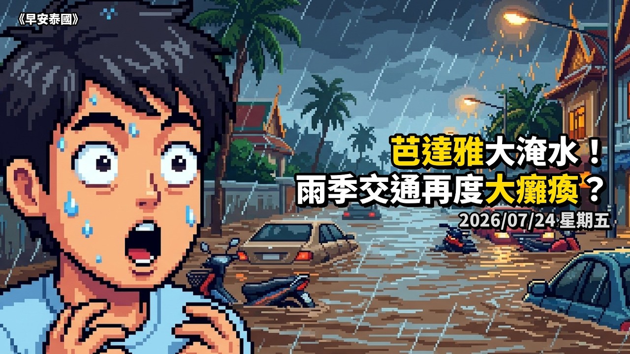 芭達雅暴雨成災！主要道路全癱瘓，市民怒批排水系統失靈 episode artwork