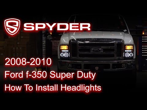 Spyder Auto Installation: 2008-2010 Ford F250/350/450 Headlights (HALO/CCFL)