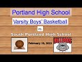 Portland High Boys Varsity Basketball vs South Portland February 10, 2022