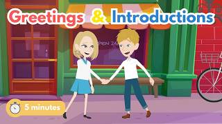 5-Minute English Conversation Practice: Greetings & Introductions (Meeting New People)