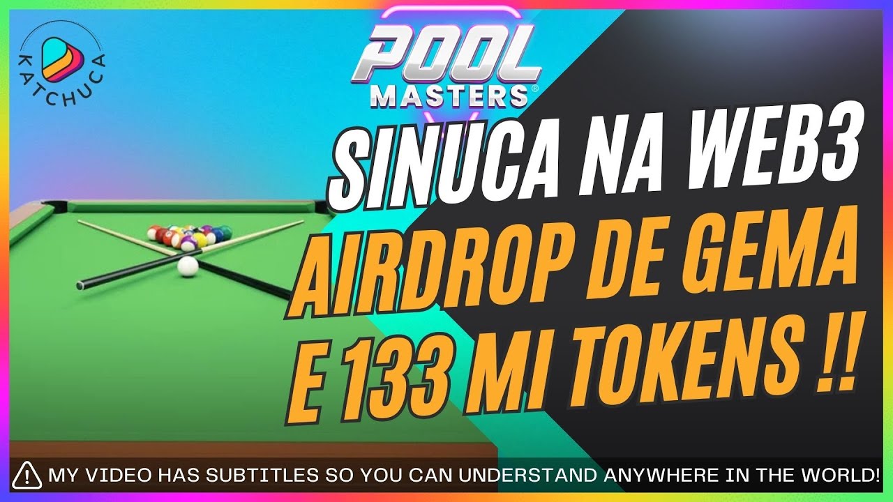 POOL MASTERS Novo Jogo NFT de Sinuca com Airdrop Fácil