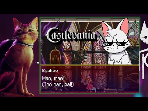 Literally A Cat in Castlevania: Portrait of Ruin