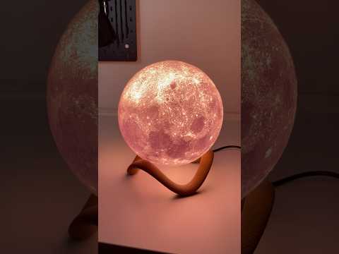 3D printed moon lamp 🌕 #3dprinting #3d #3dprinted #bambulab #diy #moon #lamp