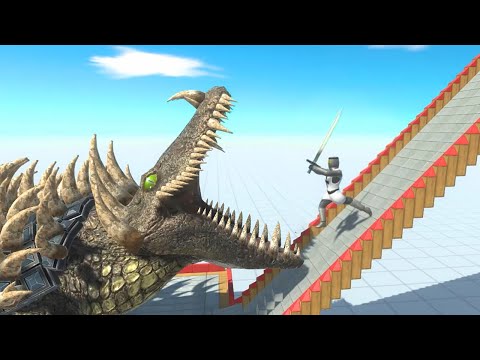 Slide into ANGUIRUS Mouth - Animal Revolt Battle Simulator