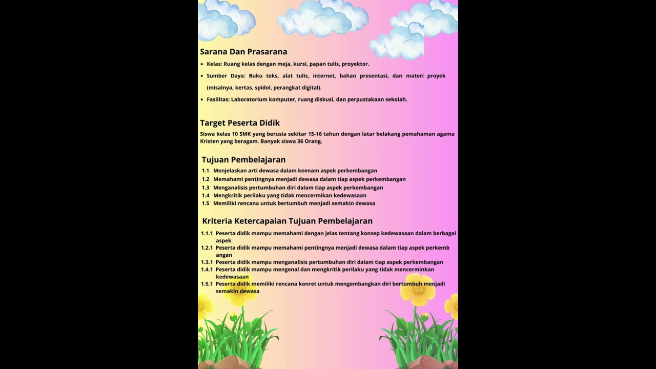 MODUL AJAR PENDIDIKAN AGAMA KRISTEN DAN BUDI PEKERTI 2024/2025