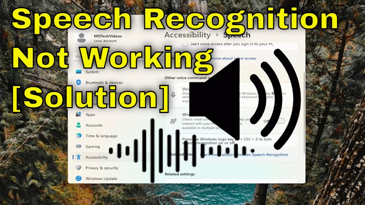 Windows Speech Recognition Doesn’t Work [Fixed]