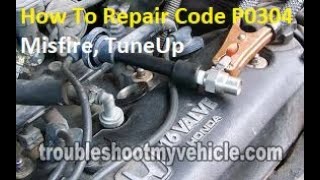 Repairing Code P0304 Misfire Cylinder #4 And Replace Spark plugs Tune up Highlander Hybrid 2009 P2