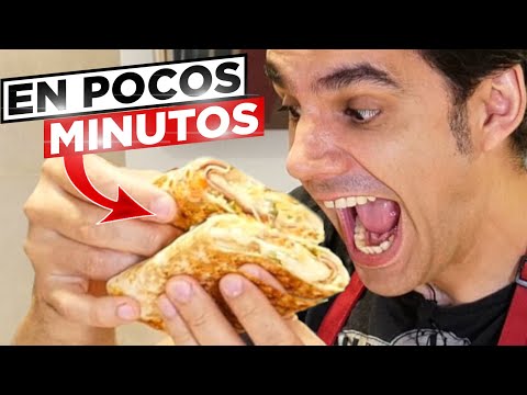 Huevo + Tortilla de trigo!! DELICIOSA receta perfecta en una sartén. Para el desayuno mas completo