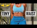 Intense TINY WAIST Workout | Lose Muffin Top & Love Handles At Home | No Equipment