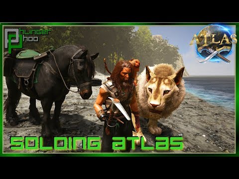 NEW ISLAND - WE HAVE NEW FRIENDS! LION AND HORSE TAMING! Soloing Atlas 17