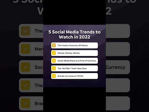 || 5 Social Media Trends To Watch In 2022 || Digital Marketing || Content Marketing ||