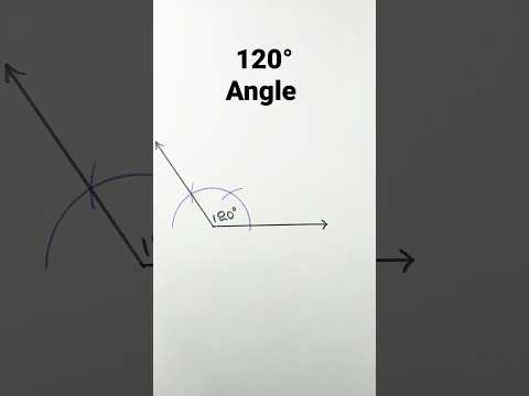 120 degree angle with compass | 120° Angle Construction
