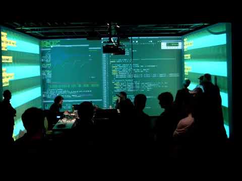 TOPLAP15 - London Goldsmiths Algorave - mathr + Rumblesan - 15 February 2019 21:45