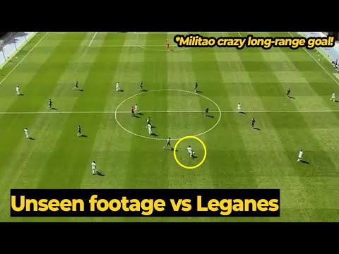 Moment Eder Militao scores from the middle against Leganes in closed-door pre-season match