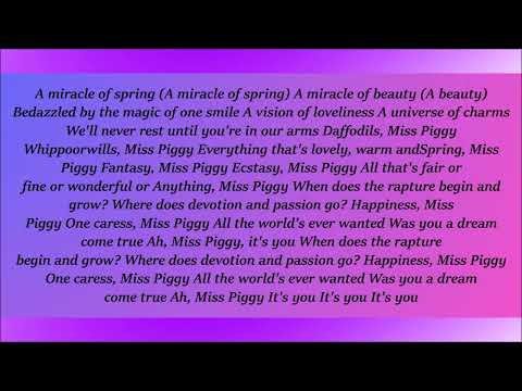 The Great Muppet Caper, Piggy's Fantasy Lyrics