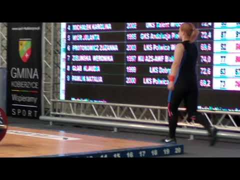 Zuzanna Protokowicz 79kg - rekord Polski U15 w kat. wag. -75kg