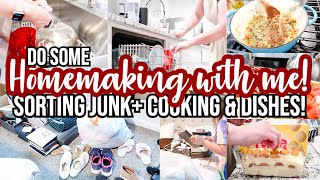 EXTREME CLEANING MOTIVATION | HOMEMAKING MOTIVATION - COOK + CLEAN WITH ME | HAPPY HOMEMAKING
