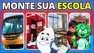 🏫 CONSTRUA A ESCOLA DOS SEUS SONHOS 🎒📚| Edição Especial: Escola | Jogo das Escolhas #quiz #buuquiz