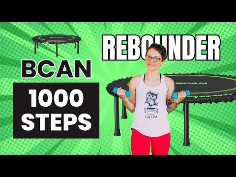 1000 Steps Mini Trampoline Workout | 10 Minute Beginner Rebounder Cardio on BCAN thumbnail