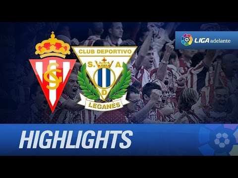 Resumen de Sporting de Gijón (2-1) CD Leganés - HD