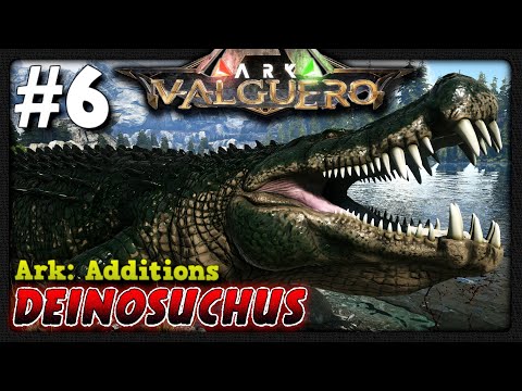A HUGE PREHISTORIC ALLIGATOR, THE DEINOSUCHUS! - Ark 4K | Valguero | EP.6
