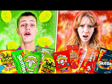 EATING Spicy Vs Sour Foods!