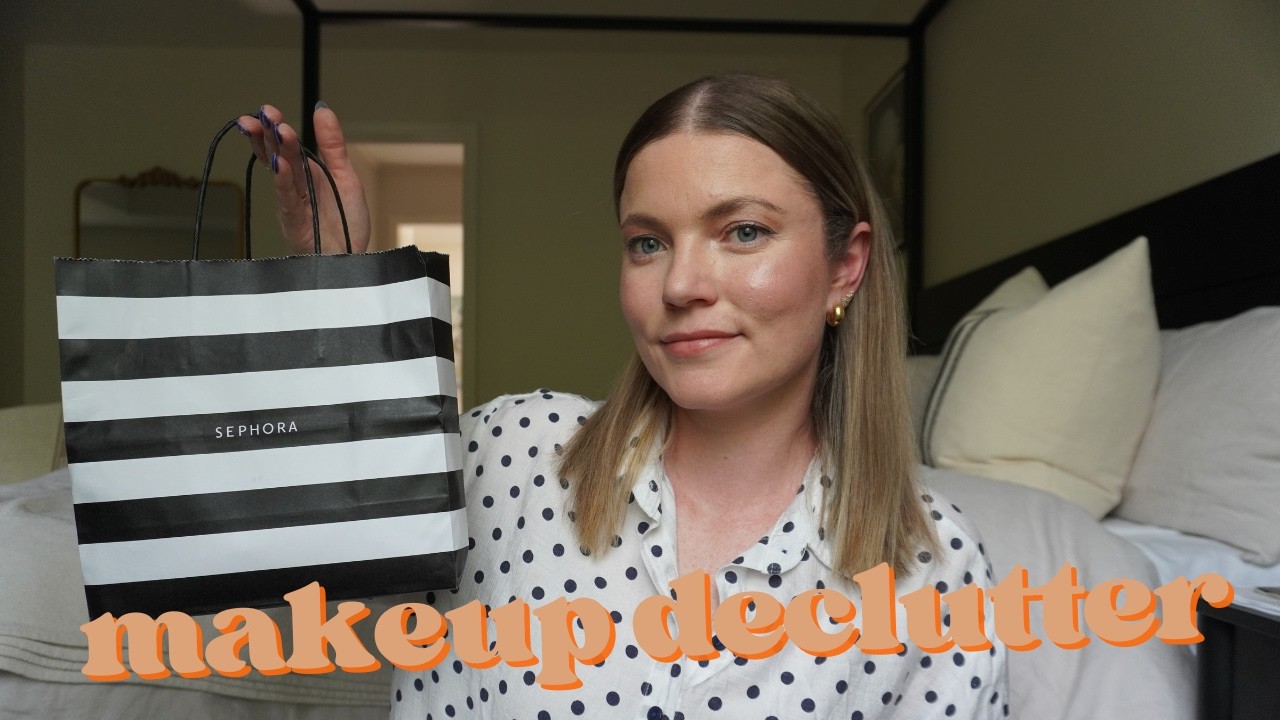 Finally decluttering my makeup #declutter #makeup