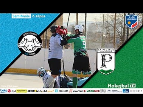 Highlights Play-off 1. Ligy hokejbalu - Vlčí Smečka Ústí nad Labem vs. SK Pedagog České Budějovice