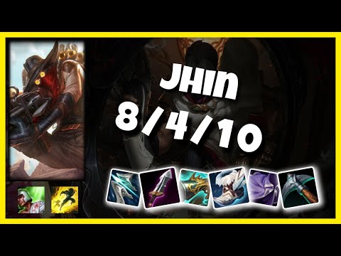 Jhin Bot Lane 11.1 Challenger Gameplay Replay S11 (8/4/10) - NA