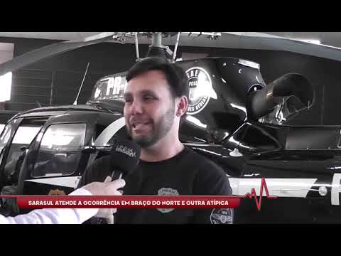 SARASUL atende a ocorrência em Braço do Norte e outra atípica publer com