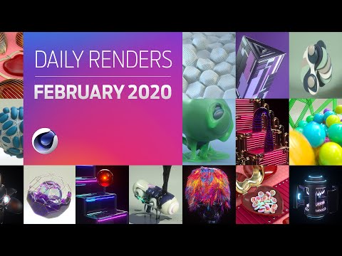 C4D Daily Render Compilation - February 2020