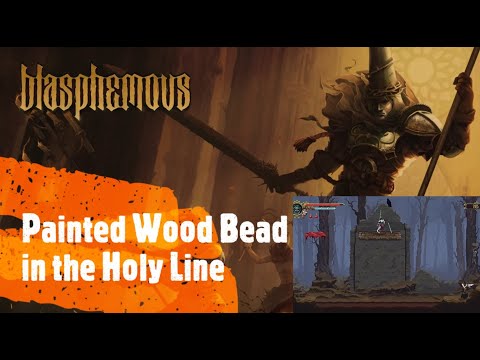 Blasphemous [Painted Wood Bead in the Holy Line]