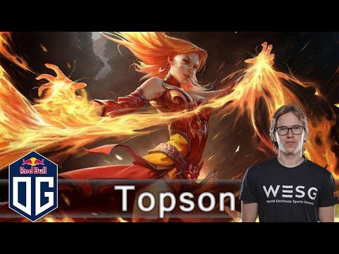 OG.Topson Lina Gameplay - Ranked Match - OG Dota 2.