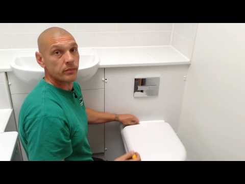 Part of a video titled Fixing a loose toilet seat - YouTube
