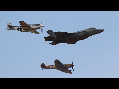 Flying Legends 2018 Heritage Flight