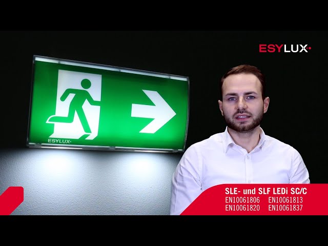 esylux Escape sign luminairs sle ledi sc/c surface ceiling