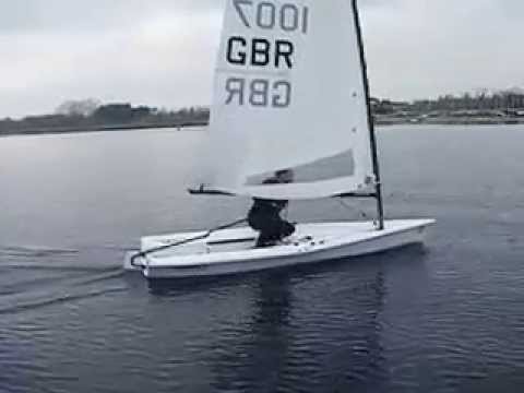 RS Aero - Light wind tack at the Bowmoor 'Lift-off' day. Nov'14