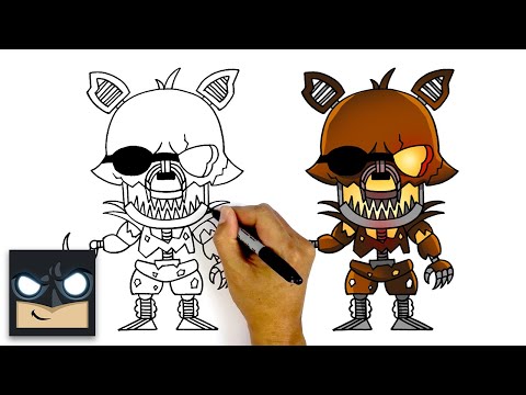 How To Draw Grim Foxy | Five Nights At Freddy's VR - YouTube