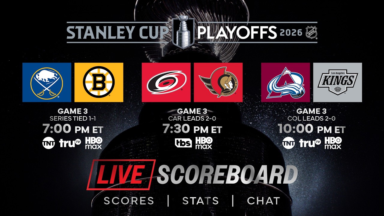 👉 LIVE Stanley Cup Playoffs Round 1 Scoreboard & Chat  4/23 🏒🔥
