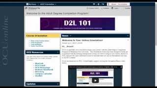 D2L Content Area Tour (D2L 10.3)