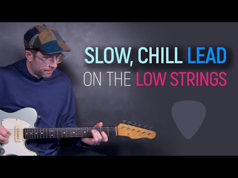 Slow, mellow guitar lead played on the low strings. This one is EASY to play! Guitar Lesson - EP541