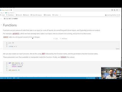 Variables, conditionals, and functions