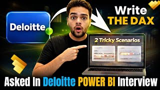Deloitte: 2 DAX Scenario based questions | Power BI Interview😲