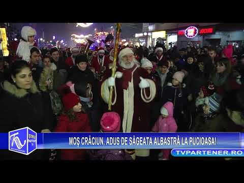 Moş Crăciun, adus de Săgeata Albastră la Pucioasa!