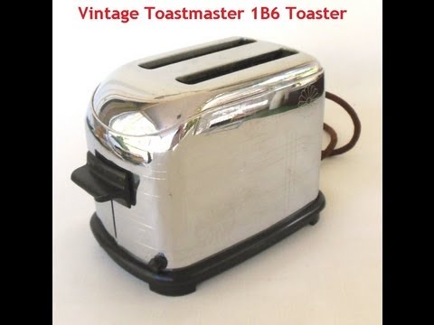 Vintage Toastmaster Toaster 1B6 w/ Ticking Timer